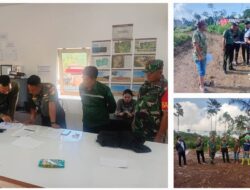 Kodim 1302/Minahasa Tinjau Lokasi Pembangunan Sekolah Nusantara di Langowan Barat