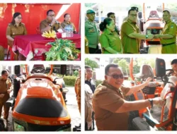 Salurkan Traktor ke Desa Poopoh, Bupati Robby Dondokambey Pacu Produktivitas Lahan Tidur