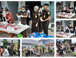 Kejari Minahasa Musnahkan Barang Bukti dari 14 Perkara Pidana