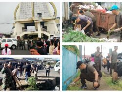 Kodim 1302/Minahasa Laksanakan Aksi Bersih Serentak di Minahasa Raya