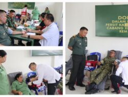 Peringati HUT Ke-80 Persit, Kodim 1302/Minahasa Gelar Donor Darah