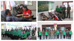 Peringatan HUT Ke-80 Persit, Kodim 1302/Minahasa Kumpulkan 151 Kantong Darah