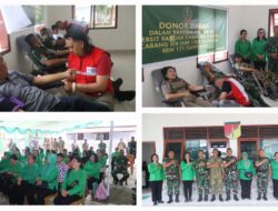 Peringatan HUT Ke-80 Persit, Kodim 1302/Minahasa Kumpulkan 151 Kantong Darah