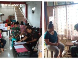 Babinsa Kodim 1302/Minahasa Data Warga untuk Kepemilikan Akta Kelahiran