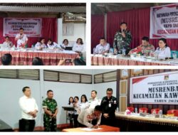 Babinsa Koramil 1302-03/Kakas dan Koramil 1302-08/Kawangkoan Aktif dalam Forum Musrenbang RKPD