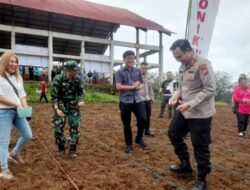 Kompak Turun ke Ladang, Kodim 1302/Minahasa dan Polres Tanam Jagung Jakarin di Tampusu