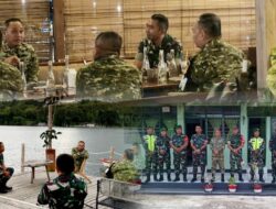 Dampingi Kunker Pangdam XIII/Merdeka, Letkol Inf Bonaventura Laporkan Dinamika Teritorial Minahasa Raya