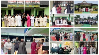 Dandim 1302/Minahasa Terima Kunjungan Silaturahmi Uskup Manado